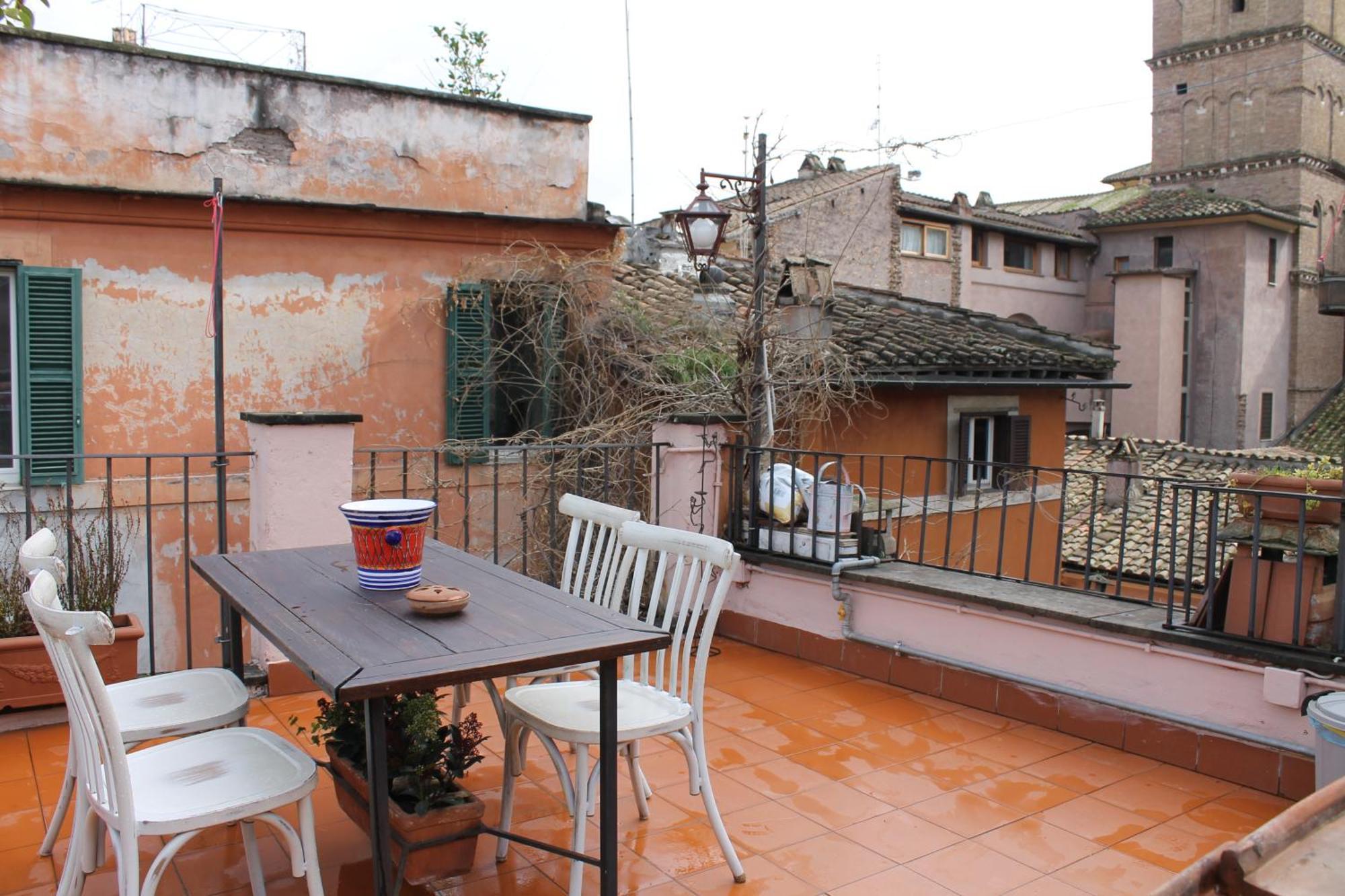 Casa Greco - Attico Con Terrazza, Trastevere 로마 외부 사진